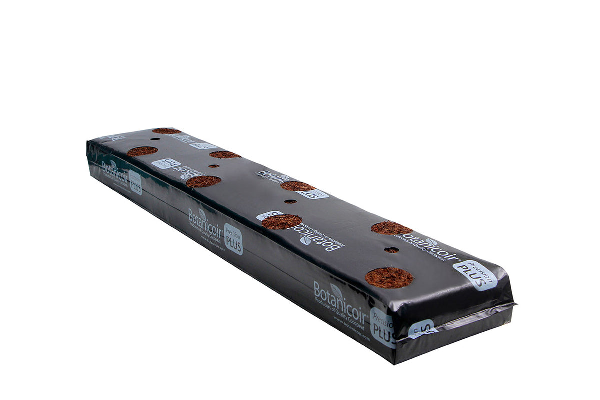 Botanicoir Precision Plus Ultra coir grow slab, angled studio shot